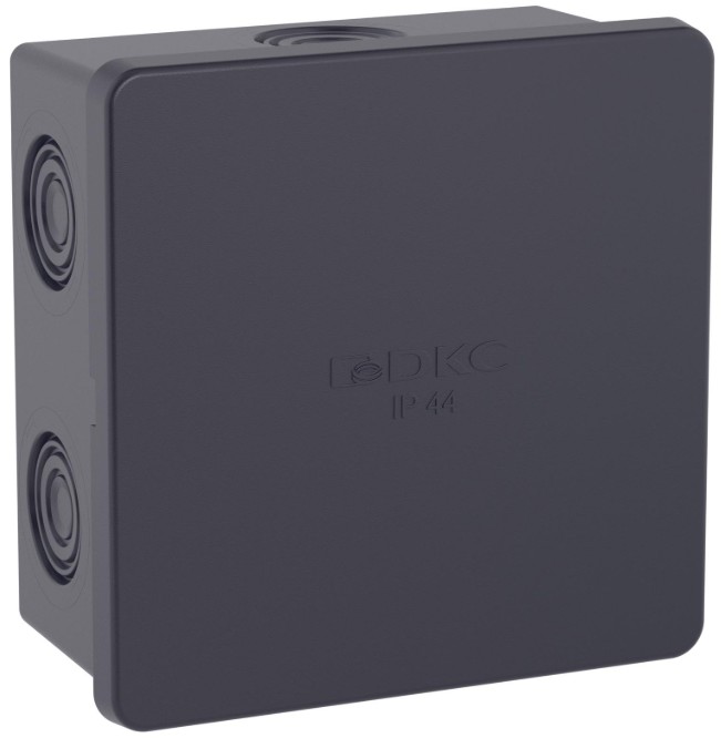 

Коробка распределительная DKC DKC 53700B с кабельными вводами, IP44, 80х80х40мм, "Express", черная, DKC 53700B