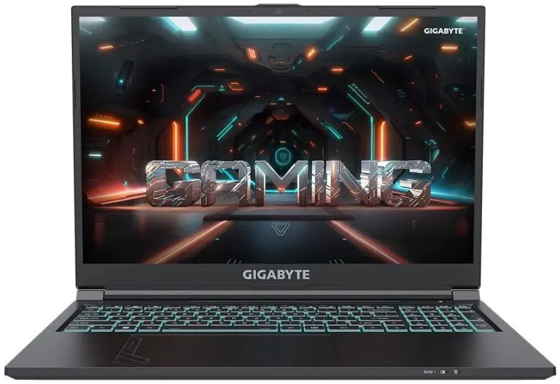 

Ноутбук GIGABYTE G6 KF-H3KZ854SH i7-13620H/16GB/1TB SSD/GeForce RTX4060 8GB/16" FHD+ IPS/WiFi/BT/cam/Win11Home/black, G6