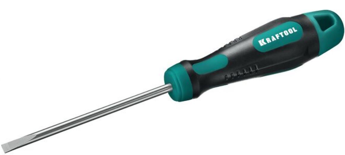 

Отвертка Kraftool Expert 250071-5.5-100 Kraftool Cr-Mo-V сталь, двухкомпонентная противоскользящая рукоятка, SL, 5,0x100мм., Expert