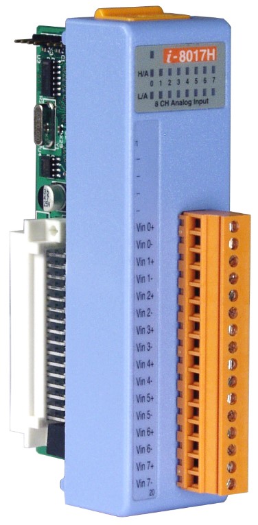 

Модуль ICP DAS I-8017H CR 14-bit 100K sampling rate 8-channel analog input module, I-8017H CR