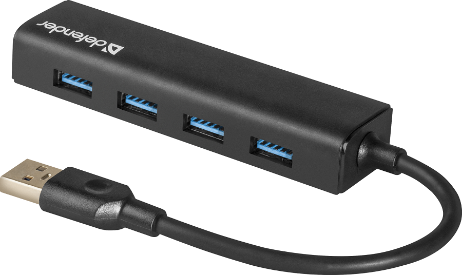 

Разветвитель Defender Quadro Express 83204 USB3.0, 4 порта, Quadro Express
