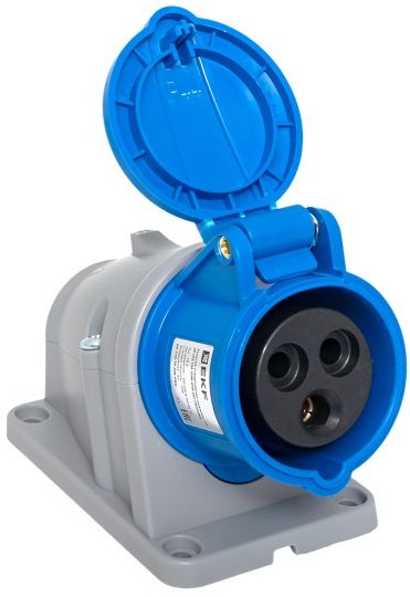 

Розетка стационарная наружная EKF ps-113-16-220-PRO 113 2Р+РЕ 16А 220В IP44 PROXIMA, ps-113-16-220-PRO