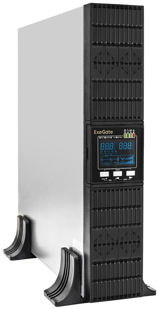 фото Источник бесперебойного питания  Exegate PowerExpert ULS-1000.LCD.AVR.C13.USB.RS232.SNMP.2U