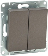 фото Переключатель двухклавишный  EKF UP1-SWM-22