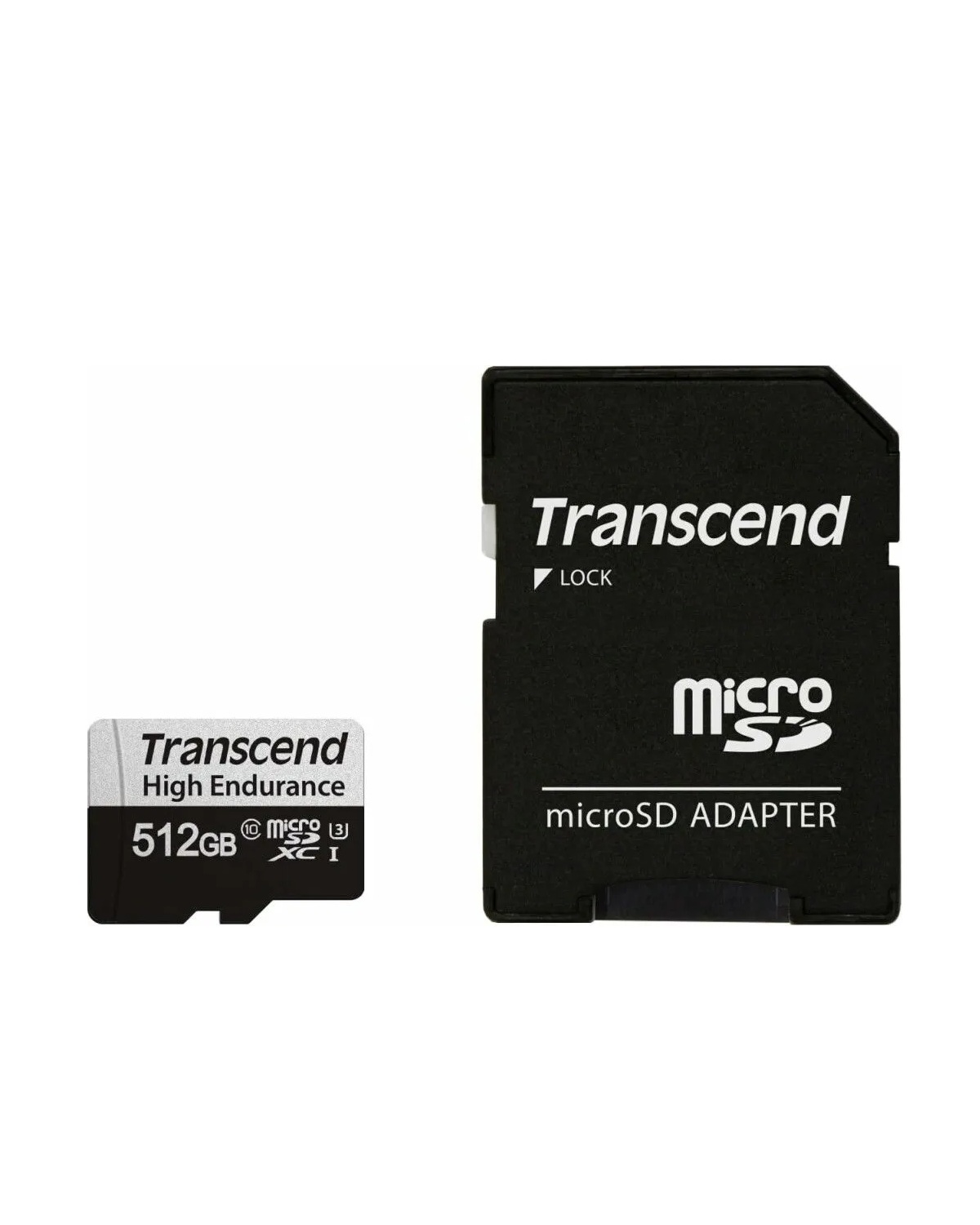 

Карта памяти MicroSDXC 512GB Transcend TS512GUSD350V 350V (высокой надёжности), UHS-I Class 10 U1, с адаптером, TS512GUSD350V