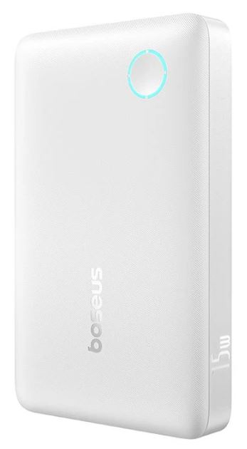 

Аккумулятор внешний портативный Baseus EnerFill FP11 10000mAh 15W Moon White (Includes Simple Type-C to Type-C Cable 20V/3A 30cm), EnerFill FP11
