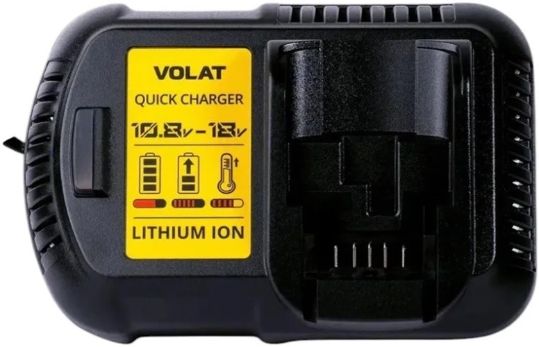 

Зарядное устройство VOLAT VT-CDQ-DEW-DCB112 для DeWALT 10.8-18.0V 3.0A (Li-ion) CDQ-DEW-DCB112, VT-CDQ-DEW-DCB112