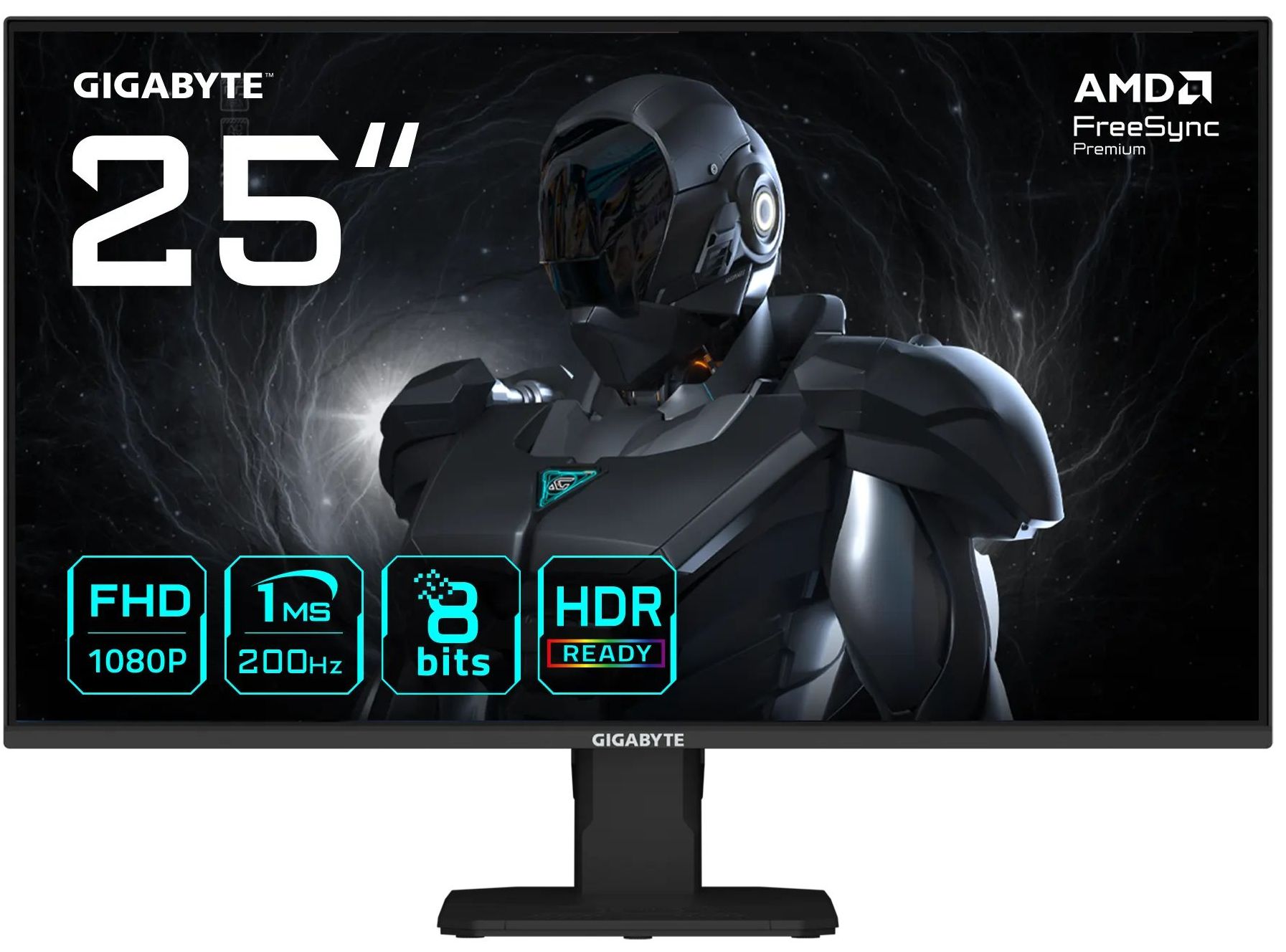 

Монитор 23,8" GIGABYTE GS25F2 1920x1080 LED, 16:9, IPS, 300cd, 1ms, 178гр/178гр, DP, HDMI, 200Hz, black, GS25F2