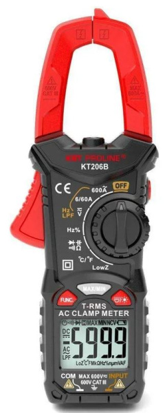 Изображение товара Многофункциональные токовые клещи КВТ 79130 для измерения переменного тока