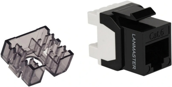 Изображение товара Модуль Lanmaster LAN-TK45U6/180N-BK для расширения сети, черный