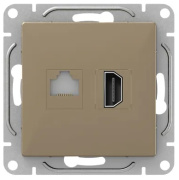 фото Розетка HDMI  EKF UP1-SOC-HDMI-RJ45