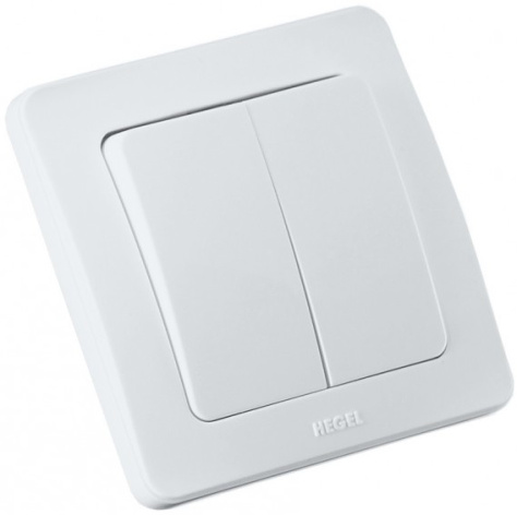 Изображение товара Выключатель двухклавишный HEGEL ВС10-351 для управления освещением