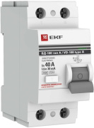 фото УЗО  EKF elcb-2-40-30-e-a-pro
