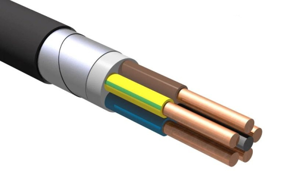 Изображение товара Кабель силовой ВБШвнг(А)-LS 5х95мм2 бронированный 660В 1000В