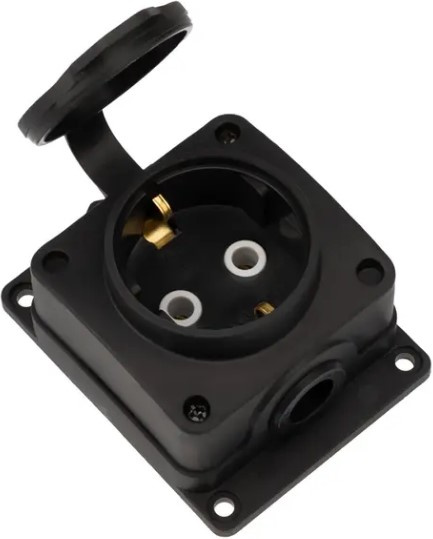 Изображение товара Влагозащищенная розетка Rexant 111-221 для использования в сложных условиях