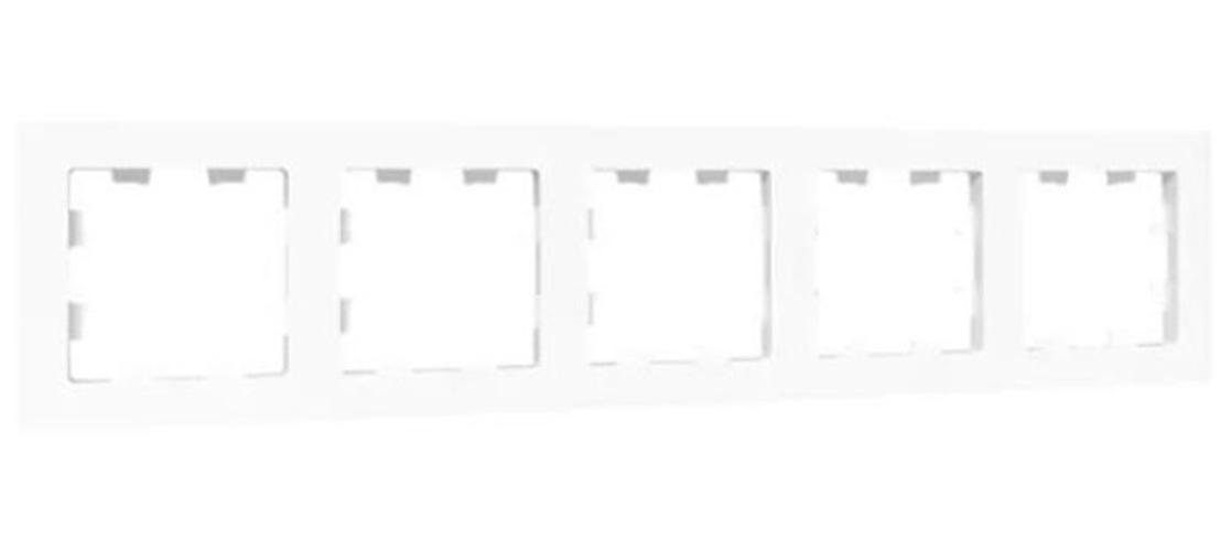 

Рамка пятерная EKF UP1-FPW-05 белая, пластик Эпика, UP1-FPW-05