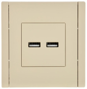 фото Розетка USB IEK FP-U21-D31-K10
