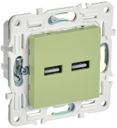 фото Розетка USB IEK SK-U21-D31-K06