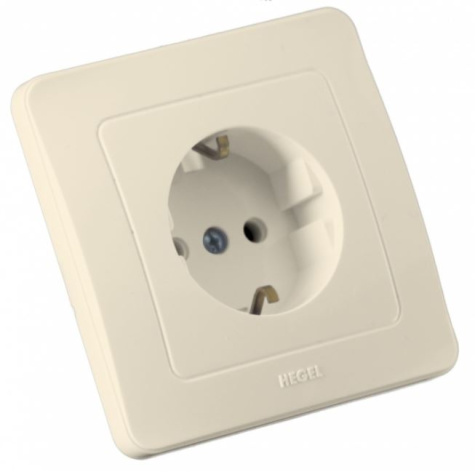 Изображение товара Розетка с заземлением HEGEL РС16-311-01