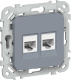 фото Розетка компьютерная  IEK FI-K22-1-K35 в Санкт-Петербургe