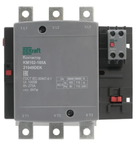 Изображение товара Контактор DEKraft 21949DEK для управления двигателями и цепями