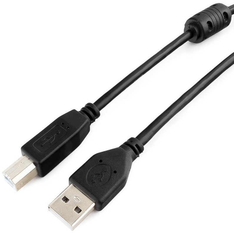 

Кабель интерфейсный USB 2.0 Cablexpert CCF-USB2-AMBM-1M AM/BM, медь, двойн.экран, фер.кольцо, Pro, 1м, черный, пакет, CCF-USB2-AMBM-1M