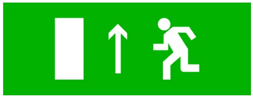 

Пиктограмма EKF pkal-01-05 "Направление прямо" 320х120мм (для EXIT, SAFEWAY-40), pkal-01-05