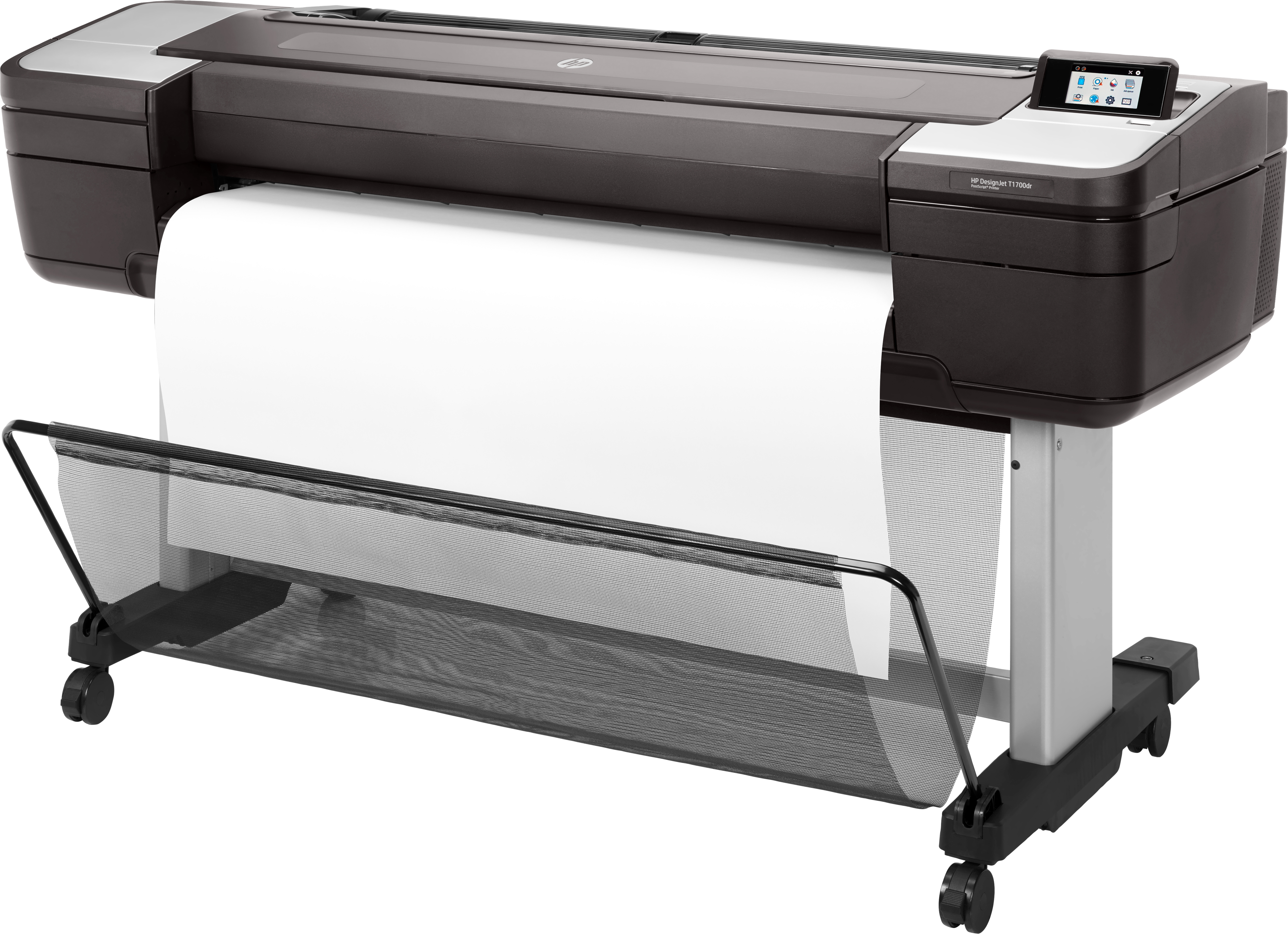 

Принтер HP DesignJet T1700dr PS 1VD88A 44", 2400x1200dpi, 26сек(A1), 128Gb(virtual), HDD500Gb, host USB type-A/GigEth,stand,sheet feed,2 rollfeed,auto, DesignJet T1700dr PS