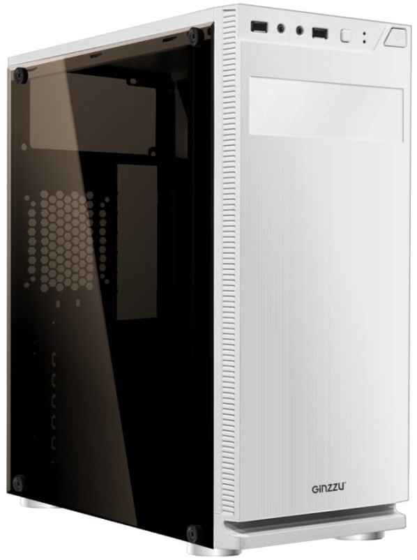 

Корпус ATX Ginzzu A290 без БП, боковая панель из закалённого стекла, 2*USB 2.0, A290