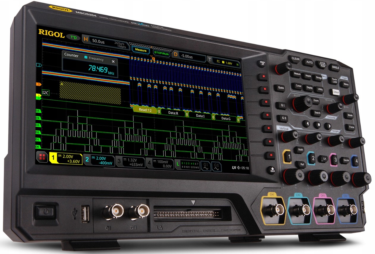 

Осциллограф Rigol MSO5072 70MHz BW,2Channel,8GSa/s, MSO5072
