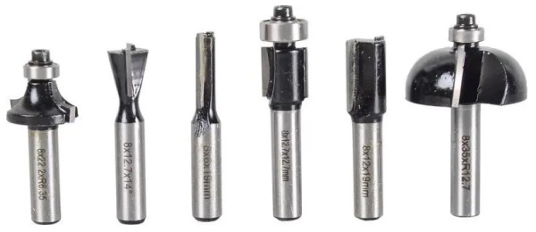 Изображение товара Набор фрез Вихрь 73/10/6/20 для дерево-металл-пластика