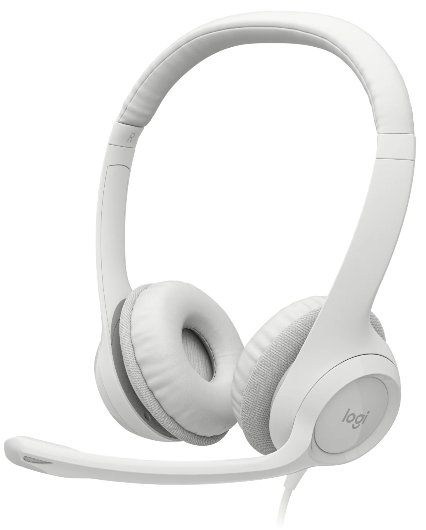

Гарнитура проводная Logitech H390 981-001286 белая, H390