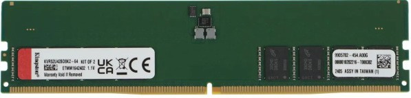Изображение товара Оперативная память DDR5 32GB Kingston KVR56U46BS8-32 для игр и профессиональных задач