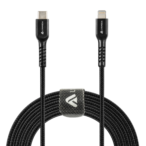 Изображение товара Кабель Lyambda LCL25-BK USB Type-C to Lightning для iPhone iPad AirPods