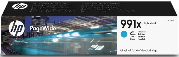 

Картридж HP M0J90AE №991X для PageWide увеличенной емкости, голубой, 16 000 стр., M0J90AE