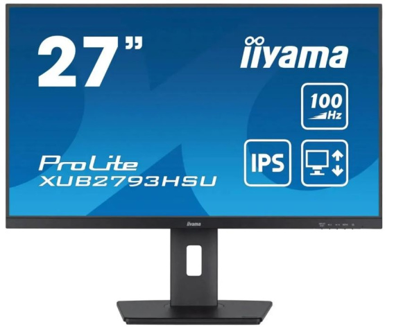 Изображение товара Монитор 27 Iiyama ProLite XUB2793HSU-B7 с IPS, 1920x1080, 100 Гц, матовый экран