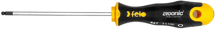 

Отвертка Felo 42730340 шестигранным лезвием с шаровым окончанием HEX 3х100, 42730340