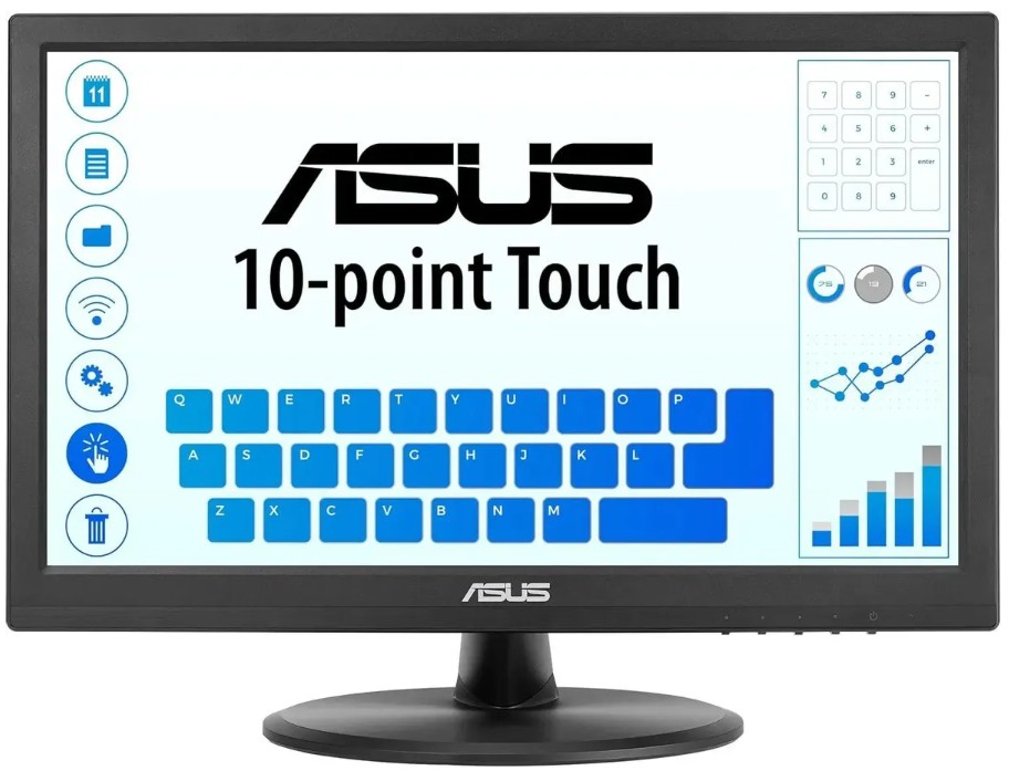 

Монитор 15,6" ASUS VT169HE 90LM09V1-B01170 1920x1080 LED 16:9, IPS, 220cd, 1000:1, 170гр/170гр, VGA, HDMI, 60Hz, black, VT169HE