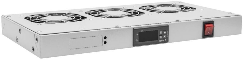 

Вентиляторный модуль SNR SNR-FAN-3-TH-G 19", 3 вентилятора, регулируемая глубина 230-415мм, с цифровым терморегулятором, SNR-FAN-3-TH-G