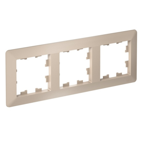 Изображение товара Рамка тройная Systeme Electric AtlasDesign Air из ABS-пластика песочного цвета