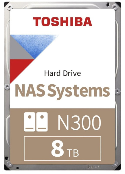 Изображение товара Жесткий диск Toshiba N300 8ТБ 7200 об/мин NAS SATA