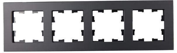 

Рамка четверная IEK BR-M42-G-31-K02 BRITE РУ-4-2-Бр Стекло Черный матовый, BR-M42-G-31-K02