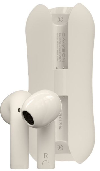 Изображение товара Беспроводные наушники Caweon CTW11-IV Bluetooth 5.3 TWS слоновая кость