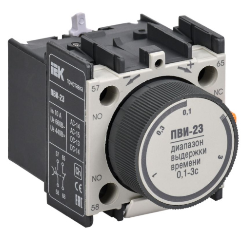 Изображение товара Приставка IEK KPV20-11-3 ПВИ 0, 1-180 с для контакторов КМИ/КТИ
