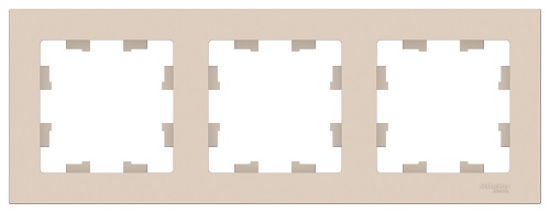 

Рамка Schneider Electric ATN000203 AtlasDesign, 3-постовая, универсальная, бежевая, ATN000203