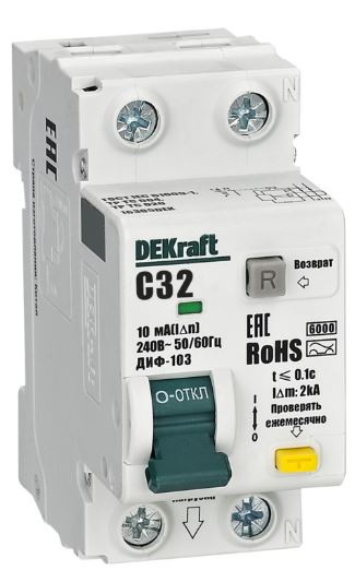 Изображение товара Автомат DEKraft 16305DEK - автоматический выключатель для защиты электросетей