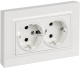фото Розетка двухместная с заземлением  IEK BR-R28-16-K91-F в Санкт-Петербургe