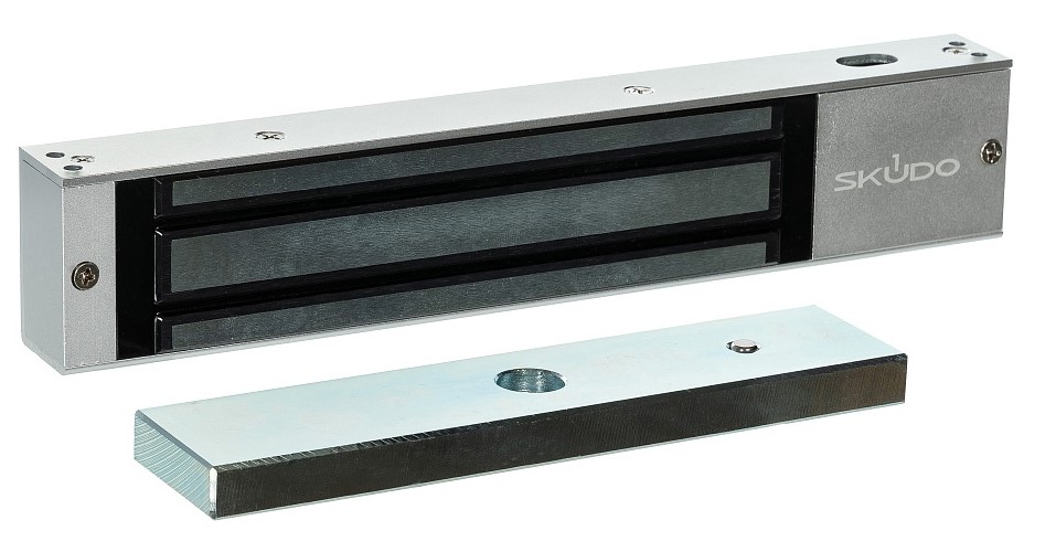 

Замок Skudo SK-EL350A-MDS электромагнитный алюминий с датчиком положения двери, SK-EL350A-MDS