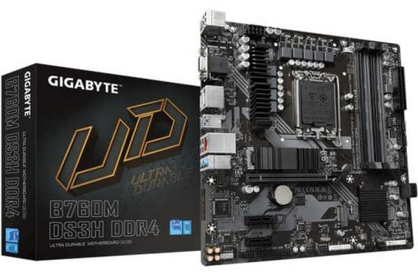 фото Материнская плата mATX GIGABYTE B760M DS3H DDR4 (УЦЕНЕННЫЙ) в Екатеринбурге