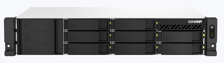 

Сетевой RAID-накопитель QNAP TS-873AeU-RP-4G 8 отсеков 3,5"/2,5", 2 порта 2,5 GbE BASE-T, 2 слота M.2 NVMe, стоечное исполнение, 2 блока питания. AMD, TS-873AeU-RP-4G